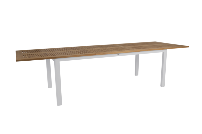 Lyon spisebord Light Grey/Teak