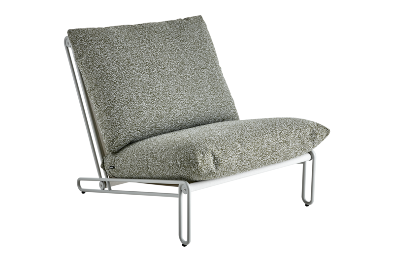 Blixt loungestol Light Grey/Teddy Verde