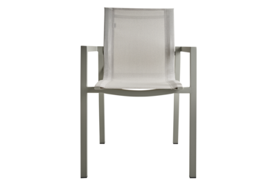 Delia stol med armlæn Light Grey/Off-White