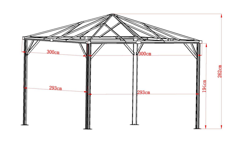 Biella pavillion Antracit/khaki