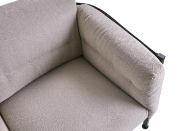 Delux 3-personers sofa Black/Teddy Beige