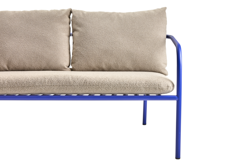 Bendt 2-personers sofa Indigo Blue/Teddy Beige